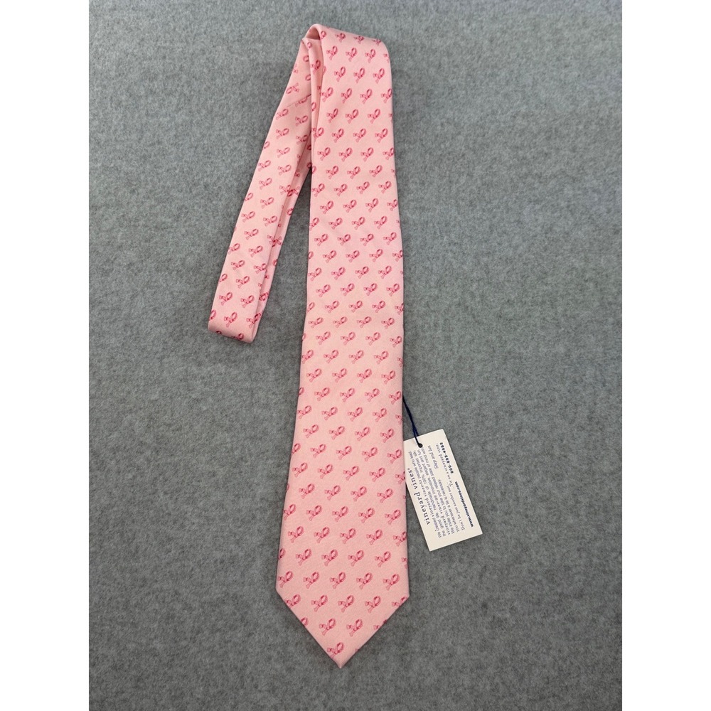 Vineyard Vines Pink Silk Tie Breast Cancer Awareness  K.A.M. Foundation NWT